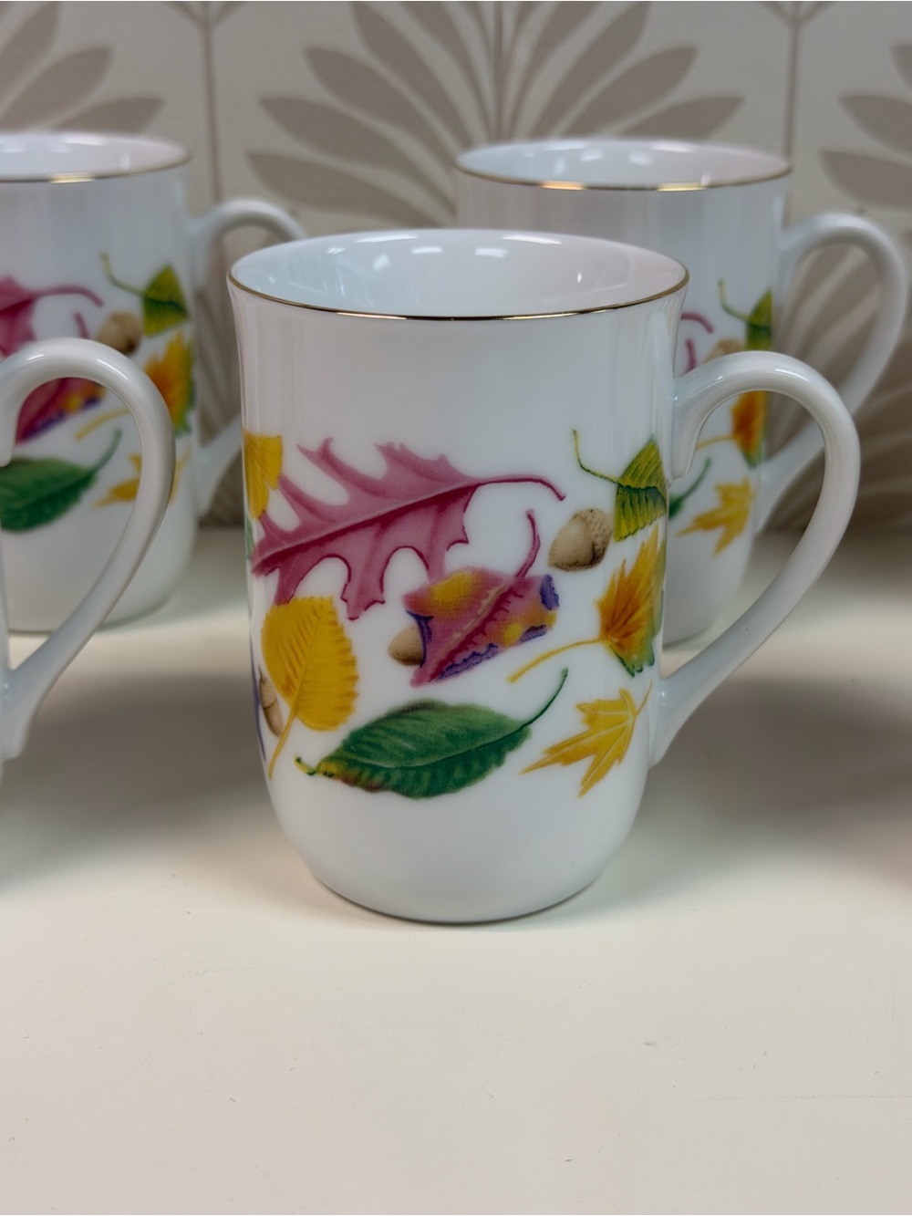 Otagiri Harvest Leaves Mugs by Sheila Brown Set of 6